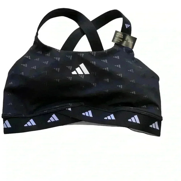 Adidas Women's Powerreact Medium Support Techfit Bra•Size XS A-C•NWT• - Picture 1 of 9